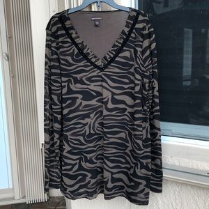 Dana Buchman Animal Print Blouse
